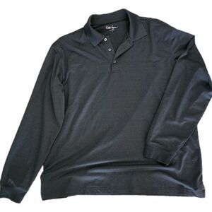 Walter Hagen Polo Golf Shirt Long Sleeve Men’s L Collared Hydro-Dri Gray NWOT